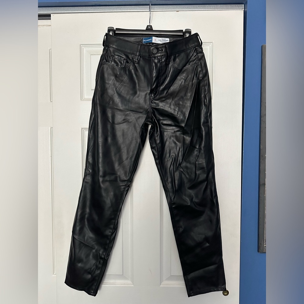 Old navy high waisted leather pants